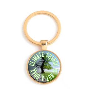 Climate Change Is Not A Hoax Custom Key Ring